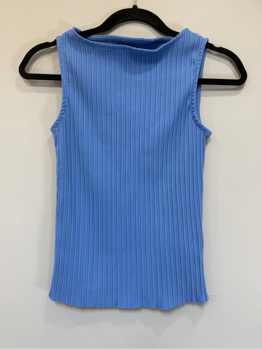 Madewell Ribbed Sleeveless Tank Top - Cornflower Blue